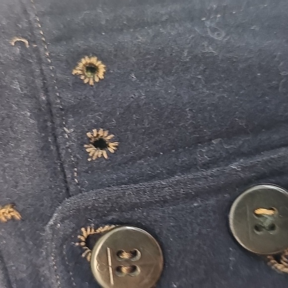 Vintage US Navy 1940s Blue Wool High-Waisted Sailor Trousers Womens 30 Classical - Picture 10 of 16